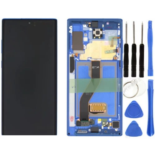 TE Samsung Note 10 Plus N975 Uyumlu Çıtalı OLED Lcd Ekran Mavi ürün görseli 1