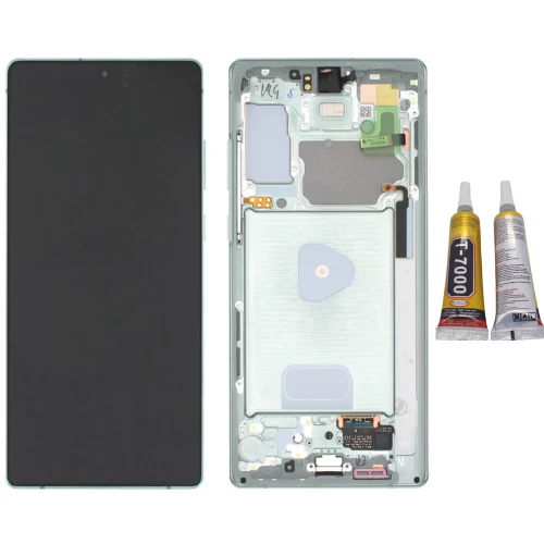 TE Samsung Note 20 5G N981 Uyumlu Çıtalı OLED Lcd Ekran Yeşil ürün görseli 1