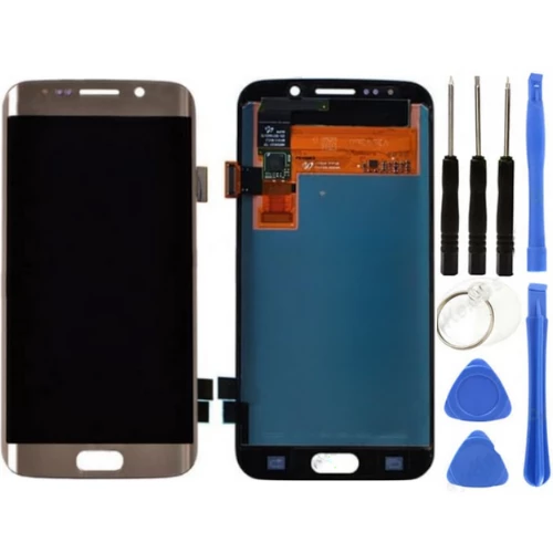 TE Samsung S6 Edge G925 Uyumlu Lcd Ekran Gold + Tamir Seti ürün görseli 1