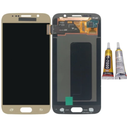 TE Samsung Note 5 N920 Uyumlu A KaliteLcd Ekran Gold + B7000 ürün görseli 1