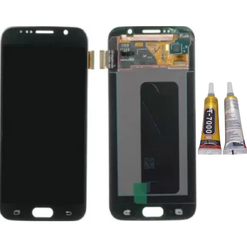 TE Samsung Note 5 N920 Uyumlu OLED Lcd Ekran Siyah + B7000 ürün görseli 1