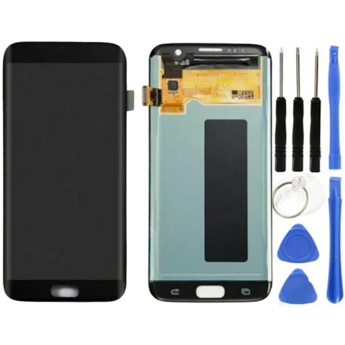 TE Samsung S7 Edge G935F Uyumlu Lcd Ekran Servis Siyah Tamir Seti ürün görseli 1