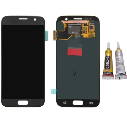 TE Samsung S7 G930F Uyumlu Lcd Ekran Siyah + B7000 ürün görseli 1