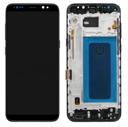 TE Samsung S8 Plus G955F Uyumlu Çıtalı Lcd Ekran Servis Siyah ürün görseli 1