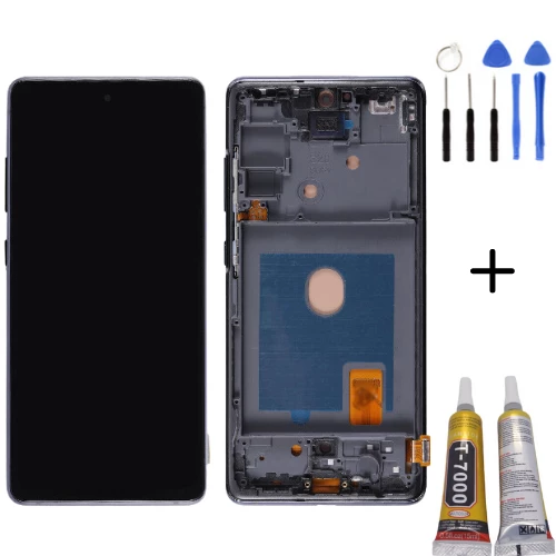 TE Samsung S20FE G780 Uyumlu Çıtalı A Kalite Lcd Ekran Siyah ürün görseli 1