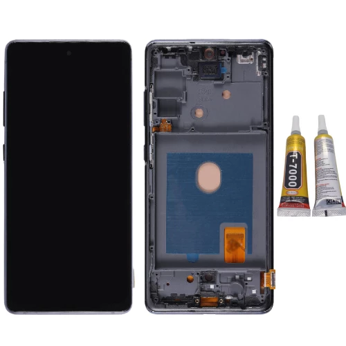 TE Samsung S20FE G780 Uyumlu Çıtalı Lcd Ekran Siyah + B7000 ürün görseli 1
