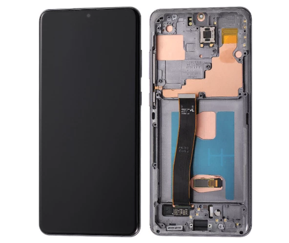 TE Samsung S20 Ultra G988 Uyumlu Çıtalı Lcd Ekran Gri ürün görseli 1