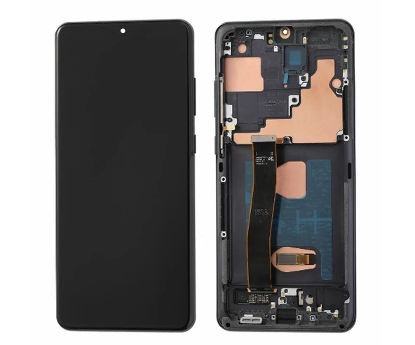 TE Samsung S20 Ultra G988 Uyumlu Çıtalı Lcd Ekran Servis Siyah ürün görseli 1