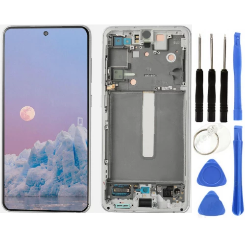 TE Samsung S21FE G990E Uyumlu Çıtalı OLED Lcd Ekran Beyaz ürün görseli 1