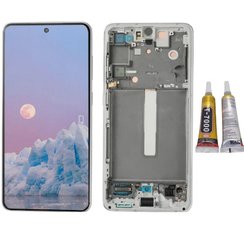 TE Samsung S21FE G990E Uyumlu Çıtalı A Kalite Lcd Ekran Beyaz ürün görseli 1