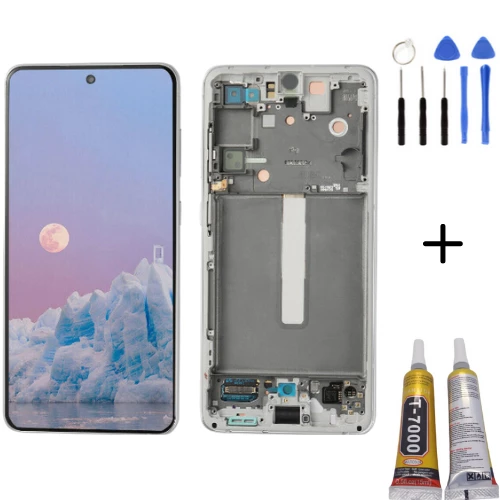 TE Samsung S21FE G990E Uyumlu Çıtalı OLED Lcd Ekran Beyaz FullSet ürün görseli 1