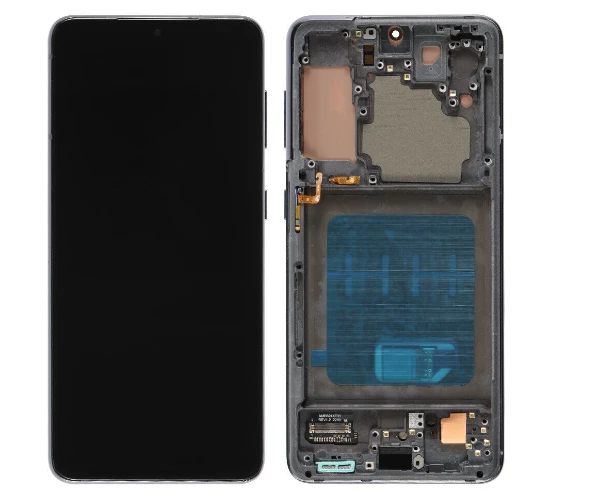 TE Samsung S21 G990 Uyumlu Çıtalı OLED Lcd Ekran Siyah ürün görseli 1