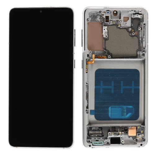 TE Samsung S21 G990 Uyumlu Çıtalı OLED Lcd Ekran Beyaz ürün görseli 1