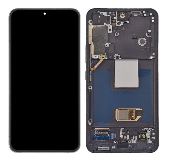 TE Samsung S22 S901 Uyumlu Çıtalı Lcd Ekran Servis Siyah ürün görseli 1