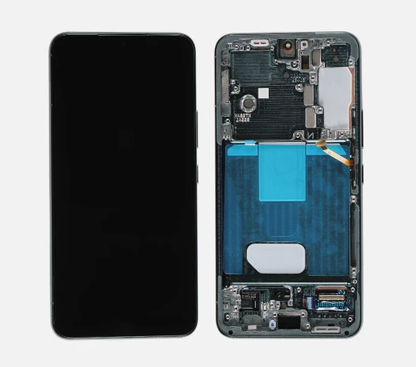 TE Samsung S22 S901 Uyumlu Çıtalı Lcd Ekran Servis Yeşil ürün görseli 1