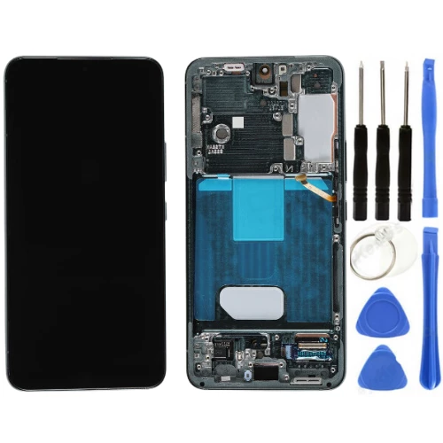 TE Samsung S22 S901 Uyumlu Çıtalı OLED Lcd Ekran Yeşil + Tamir Seti ürün görseli 1