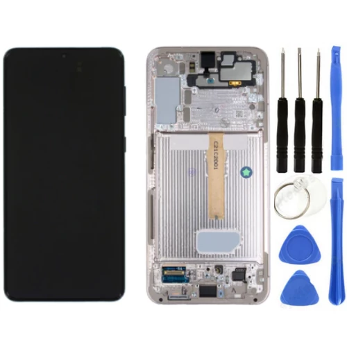 TE Samsung S22 Plus S906 Uyumlu Çıtalı Lcd Ekran Servis Pembe+Tamir Seti ürün görseli 1
