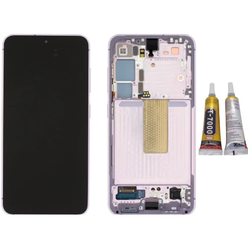 TE Samsung S23 Plus S916 Uyumlu Çıtalı Lcd Ekran Mor + B7000 ürün görseli 1
