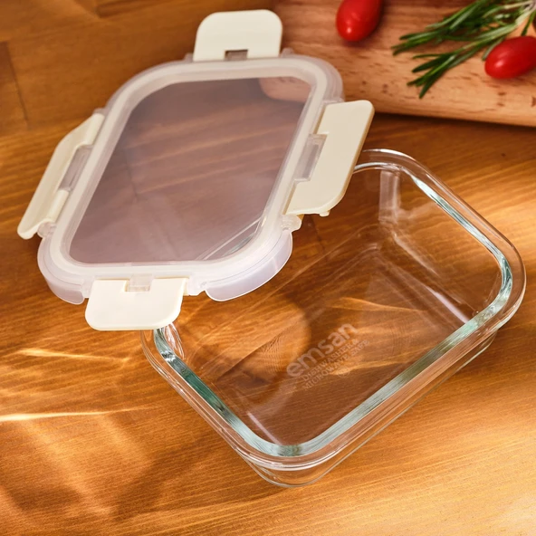 Emsan Soft 370 ml Borosilikat Saklama Kabı - Resim 2