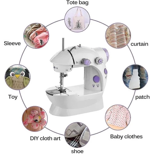 Periboia Mini Ev Dikiş Makinesi Pedallı Sewing Machine - Resim 4