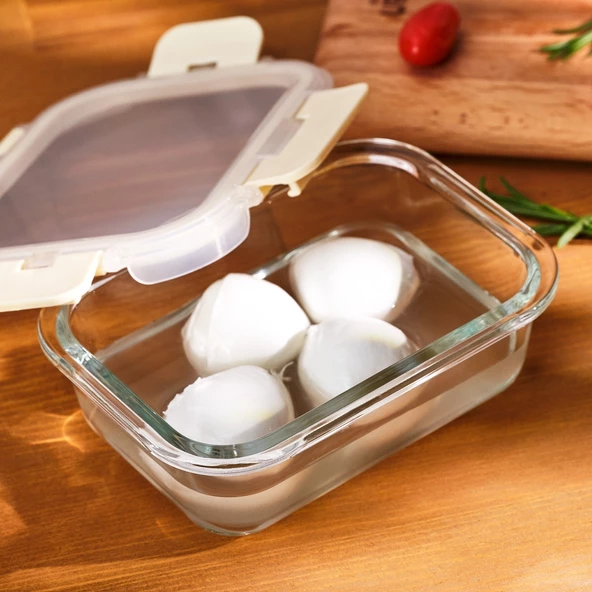 Emsan Soft 640 ml Borosilikat Saklama Kabı - Resim 3
