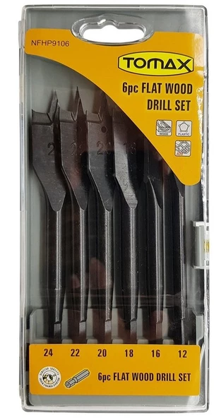 Yaprak Ahşap Matkap Ucu Takımı 12-24 mm - 6 Parçalı ürün görseli 1