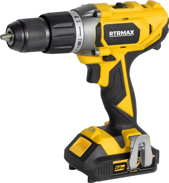 RTRMAX X-LION RTX3020 AKÜLÜ DARBELİ MATKAP KÖMÜRSÜZ 150Nm 2X4Ah PLUS AKÜ HIZLI ŞARJ ürün görseli 1