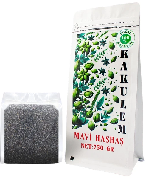KAKULEM SERTİFİKALI Afyon Yöresine Ait Mavi Haşhaş 750 GR ürün görseli 1