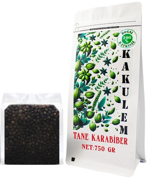 KAKULEM SERTİFİKALI Yüksek Kalibre İri Tane Karabiber 750 GR ürün görseli 1