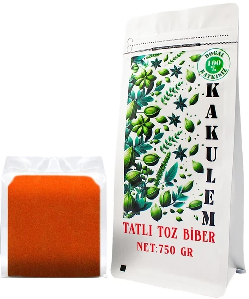 KAKULEM SERTİFİKALI Güneşte Kurutulmuş Tatlı Toz Biber 750 GR ürün görseli 1