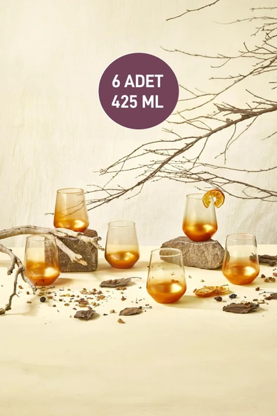Safir 6'lı Meşrubat Bardağı 425 ML ürün görseli 1