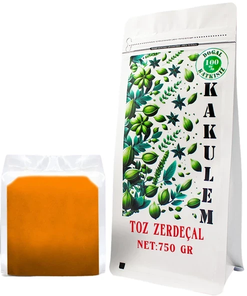 KAKULEM SERTİFİKALI Öğütülmüş Toz Zerdeçal 750 GR ürün görseli 1