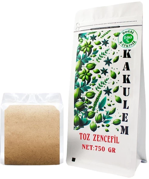 KAKULEM SERTİFİKALI Öğütülmüş Toz Zencefil 750 GR ürün görseli 1