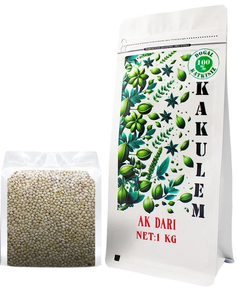 KAKULEM SERTİFİKALI Muhabbet Kuşu Papağan Yemi Ak Darı 1 KG ürün görseli 1