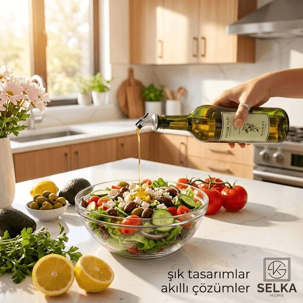 Selka Home Ahşap Stant 2'li Yağdanlık ürün görseli 1