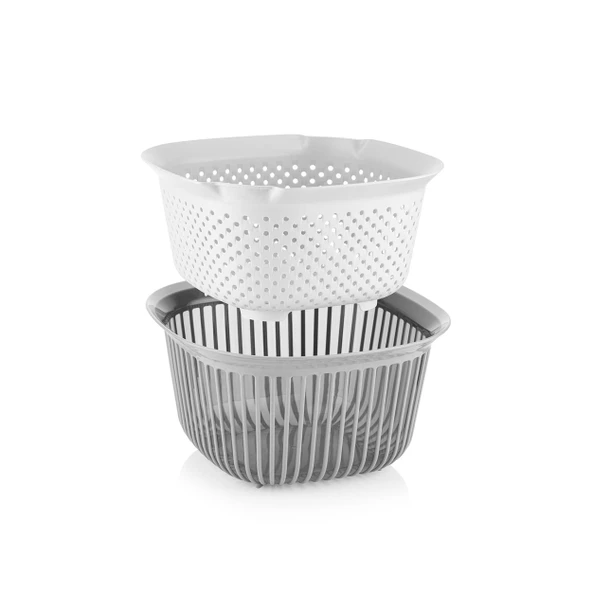 Selka Home 2 Parça Süzgeçli Kase 4000 ml - Resim 2