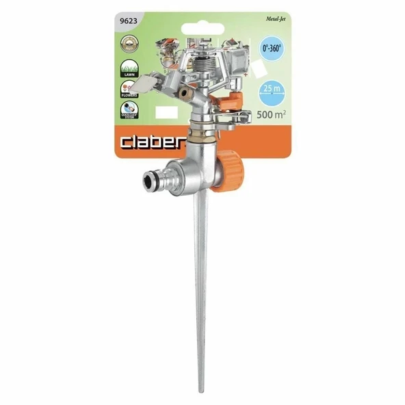 SULAMA TABANCASI IMPACT METAL-JET SPİKE FONKSİYONLU CLABER 9623 ürün görseli 1