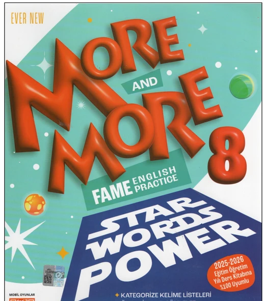KURMAY ELT MORE AND MORE 8. SINIF ENGLİSH STAR WORDS POWER ürün görseli 1