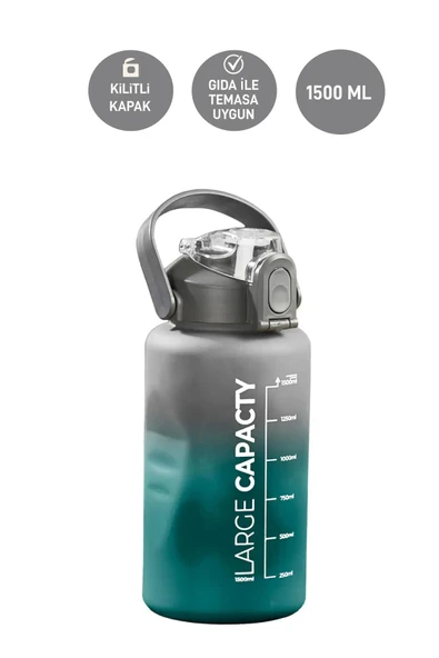 Selka Home - Briella 1500 ML Pipetli Motivasyon Matara ürün görseli 1