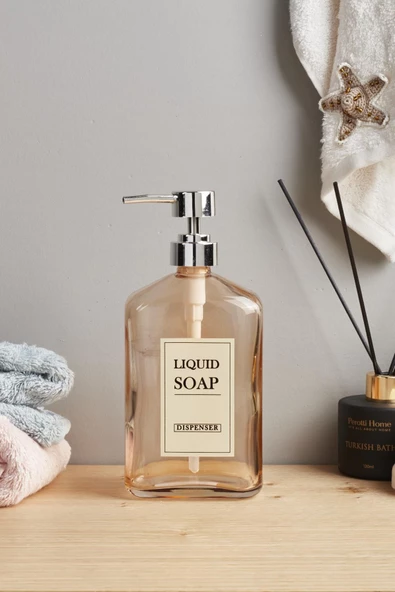 Perotti lıquıd soap cam sıvı sabunluk kahve 15739 ürün görseli 1