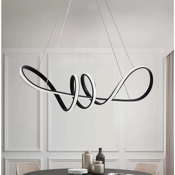 Side / Sarkıt Avize / 100 cm / Antrasit Gövde / 3 Renk Yanar / 3 Yıl Garanti ürün görseli 1