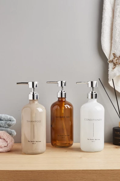 Perotti shower banyo duş seti - 3 lü sabunluk şampuanlık seti ürün görseli 1