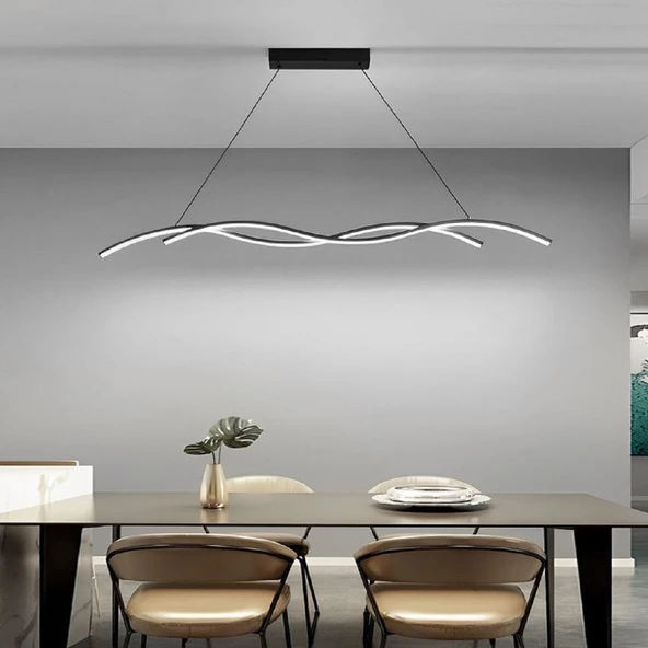 Lajan / Sarkıt Avize / 120 cm / Antrasit Gövde / 3 Yıl Garanti / 3 Renkli Işık ürün görseli 1