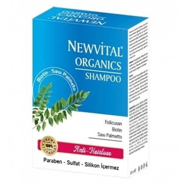 Newvital Organics Şampuan Anti Hair Loss 300 ml ürün görseli 1