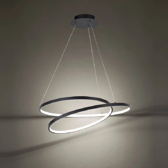 Wayfair / Sarkıt Avize / 60-70 cm / Antrasit Gövde / 3 Renk Işık / 3 Yıl Garanti ürün görseli 1