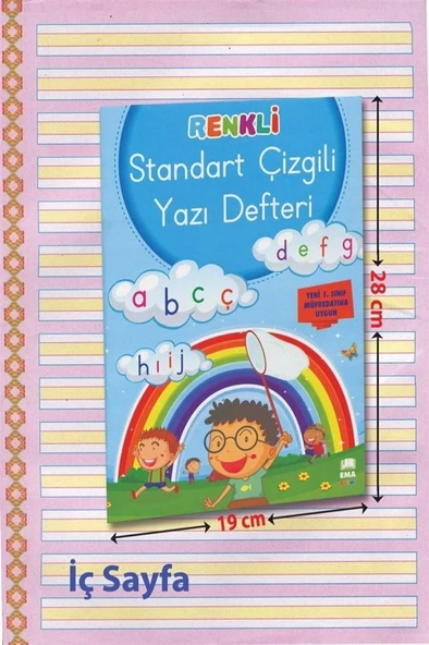 Ema Kitap Standart Çizgili Güzel Yazı Defteri A-4 YENİ MÜFREDAT ürün görseli 1