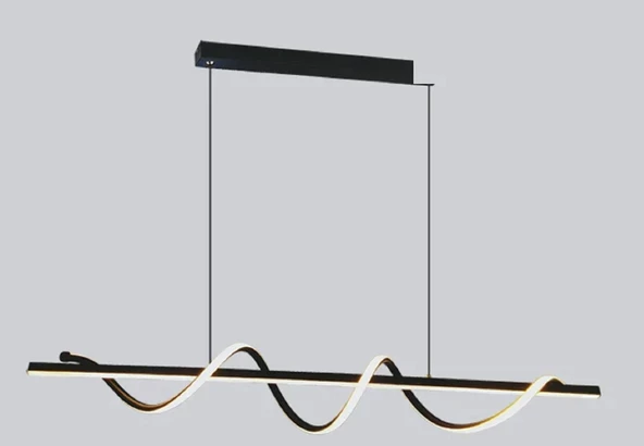 Nikodin / Sarkıt Avize / 120 cm / Antrasit Gövde / 3 Renk Yanar / 3 Yıl Garanti ürün görseli 1