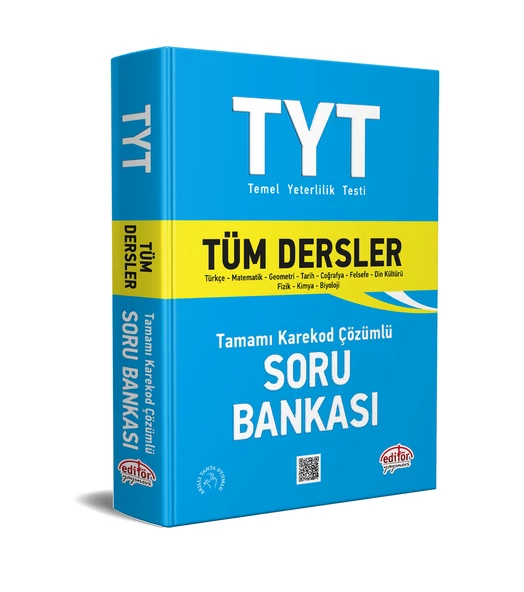 Editör Yayınevi TYT Tüm Dersler Tamamı Çözümlü Soru Bankası ürün görseli 1