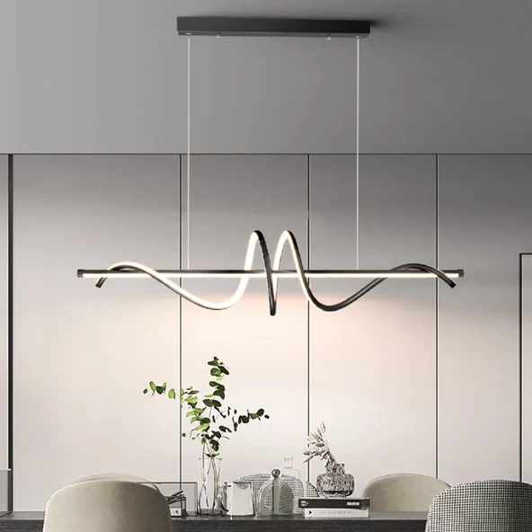 Belovodica / Sarkıt Avize / 120 cm / Antrasit Gövde / 3 Renk Işık / 3 Yıl Garanti ürün görseli 1