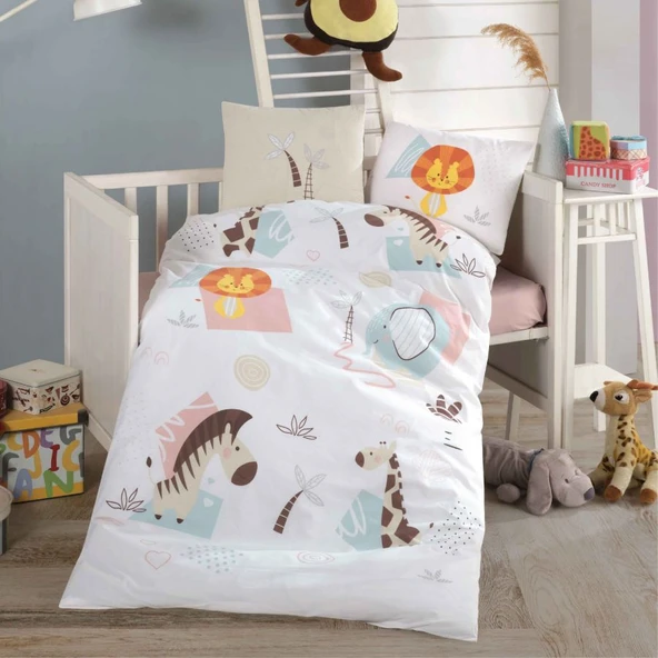 Clasy Bebek Nevresim Takımı Sweet Zuu Bej ürün görseli 1